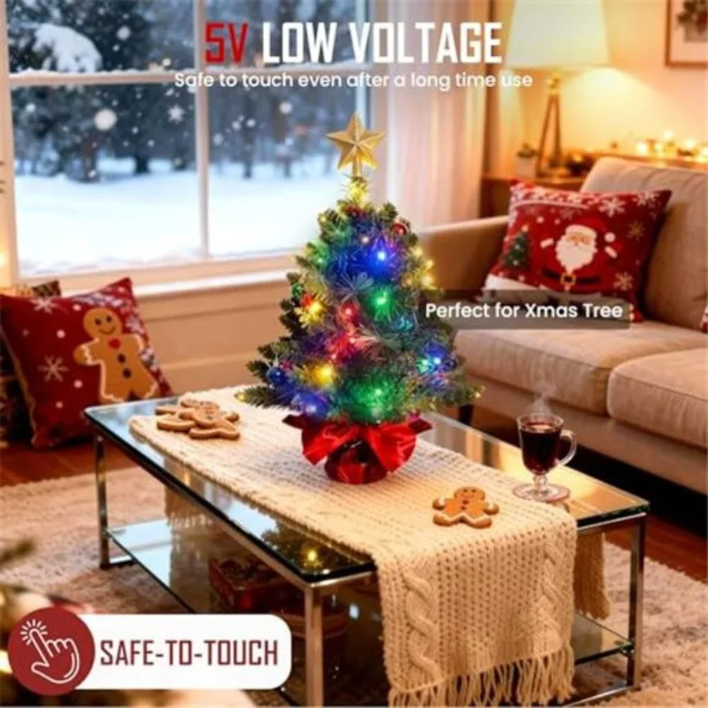 USB Fairy Lights 33ft 100 LED String Lights Remote Multicolor Twinkle Party